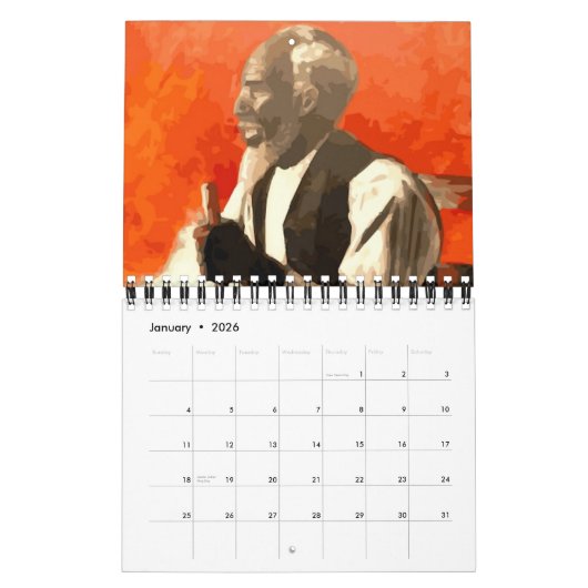 ヴィンテージのアフリカ系アメリカ人のカレンダー カレンダー (1月 2026)