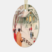 ヴィンテージのアフリカ系アメリカ人のクリスマスのオーナメント セラミックオーナメント (左)