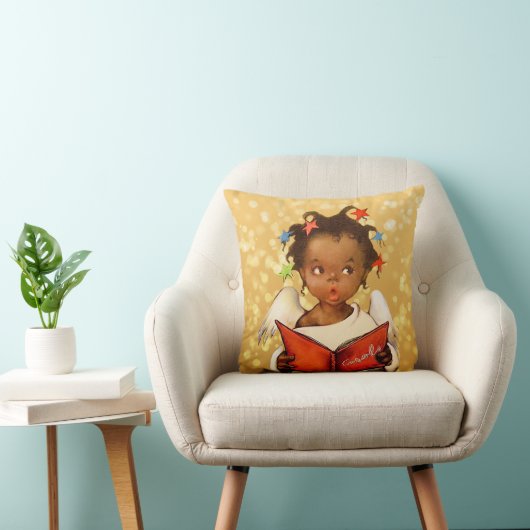 ヴィンテージのアフリカ系アメリカ人のクリスマスの枕 クッション (椅子)