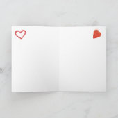 ヴィンテージのアフリカ系アメリカ人のバレンタインデーカード シーズンカード (内部)