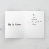 ヴィンテージのアフリカ系アメリカ人の子供のイースターカード シーズンカード (内部)