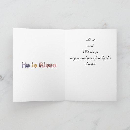 ヴィンテージのアフリカ系アメリカ人の子供のイースターカード シーズンカード (内部)