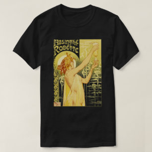 ヴィンテージのアブサンポスター芸術 Tシャツ