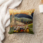 ヴィンテージのアブルッツォイタリア旅行 クッション (ブランケット)