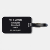 ヴィンテージのアマルフィイタリアのカスタムな荷物のラベル ラゲッジタグ (裏面横)