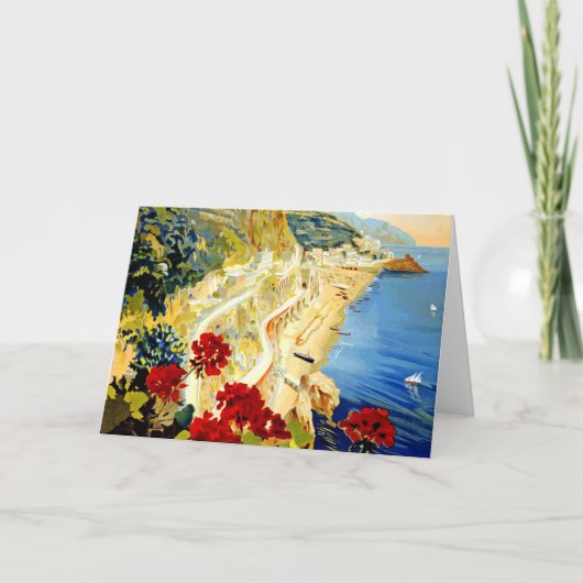 ヴィンテージのアマルフィイタリアヨーロッパ旅行 シーズンカード (正面)