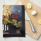 ヴィンテージのアマルフィイタリア手タオル キッチンタオル (四つ折り)