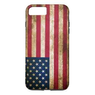 ヴィンテージのアメリカの旗 iPhone 8 PLUS/7 PLUSケース