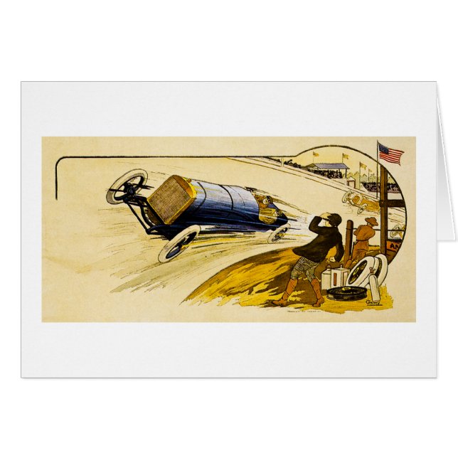 ヴィンテージのアメリカの競争広告 (正面横)