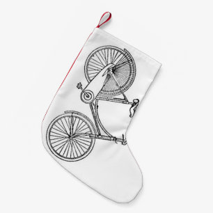 ヴィンテージのアメリカの自転車の図表 スモールクリスマスストッキング