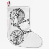 ヴィンテージのアメリカの自転車の図表 スモールクリスマスストッキング (正面)