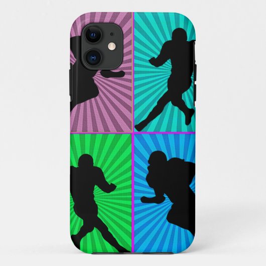 ヴィンテージのアメリカンフットボール選手 Case-Mate iPhoneケース (裏面)