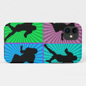 ヴィンテージのアメリカンフットボール選手 Case-Mate iPhoneケース (裏面(横))