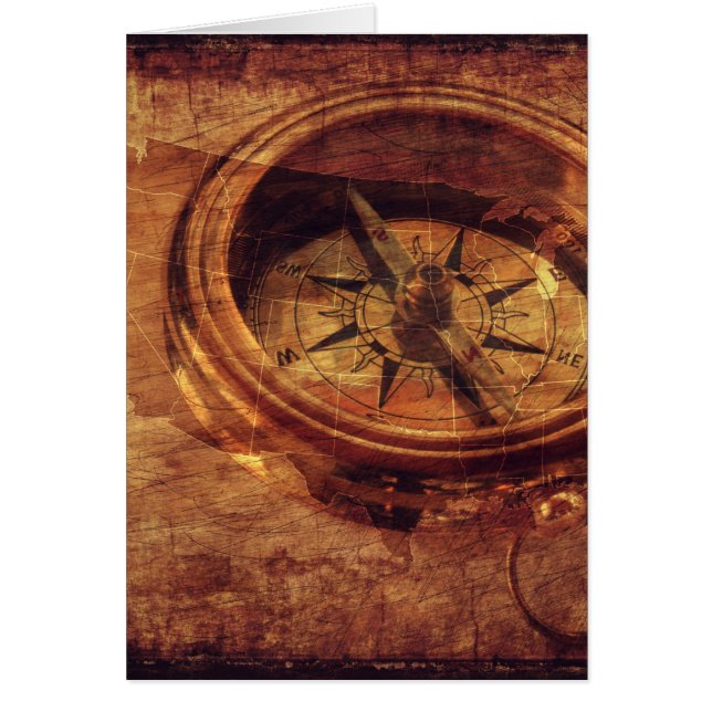 ヴィンテージのアメリカ人のコンパス (正面)