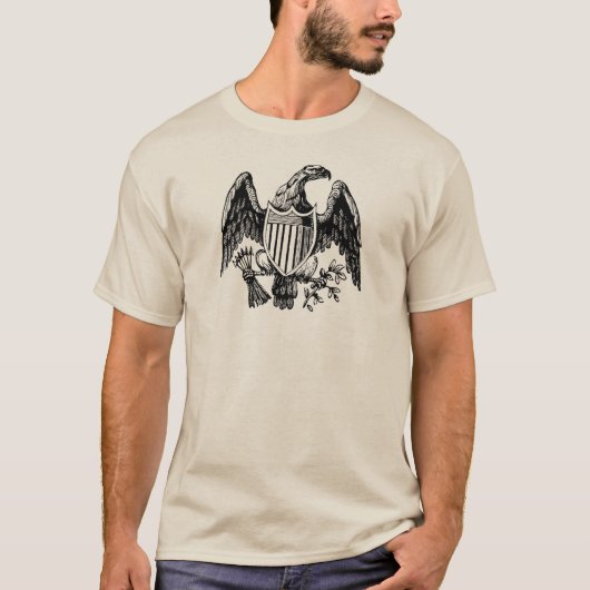 ヴィンテージのアメリカ人のワシ Tシャツ (正面)