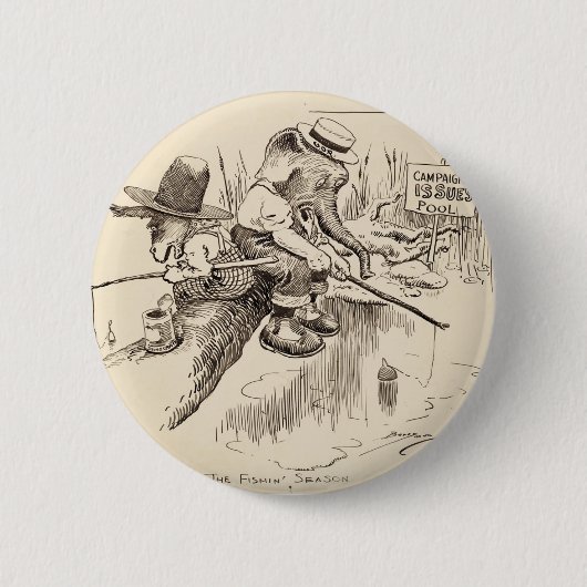 ヴィンテージのアメリカ人ボタン 缶バッジ (正面)