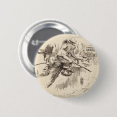 ヴィンテージのアメリカ人ボタン 缶バッジ (正面&裏面)