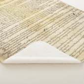 ヴィンテージのアメリカ合衆国憲法 シェルパブランケット (3/4)