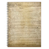 ヴィンテージのアメリカ合衆国憲法 ノートブック (正面)