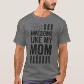 ヴィンテージのアメリカ国旗って、最高に素敵よね。ママみたい。 Tシャツ (正面)