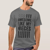 ヴィンテージのアメリカ国旗、最高!私の姪っ子達みたいで素敵! Tシャツ (正面)
