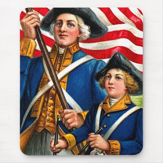 ヴィンテージのアメリカ革命のマウスパッド マウスパッド (正面)