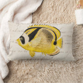 ヴィンテージのアライグマの蝶魚-旧式なハワイアン ランバークッション (ブランケット)