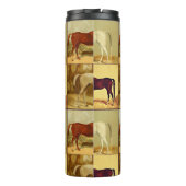 ヴィンテージのアラビアの馬-コラージュ タンブラー (裏面)