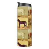 ヴィンテージのアラビアの馬-コラージュ タンブラー (回転右)