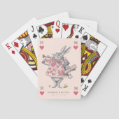 ヴィンテージのアリスがワンダーランド遊うさぎのカード トランプ (裏面)