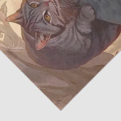 ヴィンテージのアリスとチェシャ猫 薄葉紙 (詳細)