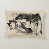 ヴィンテージのアリスと女王の王冠 アクセントクッション (裏面)