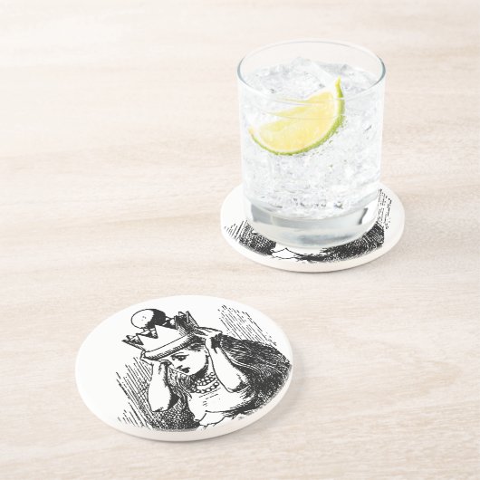 ヴィンテージのアリスと女王の王冠 コースター (側面)