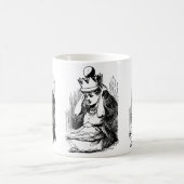 ヴィンテージのアリスと女王の王冠 コーヒーマグカップ (中央)