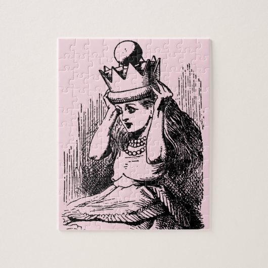 ヴィンテージのアリスと女王の王冠 ジグソーパズル (縦)