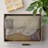 ヴィンテージのアリスの冒険ワンダーランドうさぎ 薄葉紙 (ギフト)