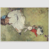 ヴィンテージのアリスの冒険ワンダーランドうさぎ 薄葉紙 (正面)