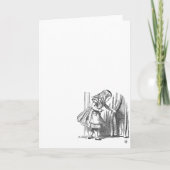 ヴィンテージのアリスはドアを探して不思議の国にいる カード (正面)