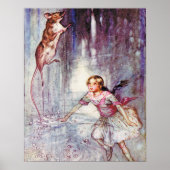 ヴィンテージのアリスは不思議の国でネズミの舞い跳ね ポスター (正面)