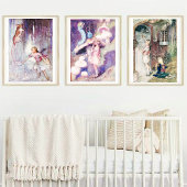 ヴィンテージのアリスは不思議の国でネズミの舞い跳ね ポスター