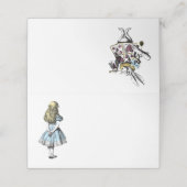 ヴィンテージのアリスは不思議の国と白うさぎ プレイスカード (外部開封)