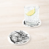 ヴィンテージのアリスインワンダーランド、グリフォン、モックタートル コースター (側面)