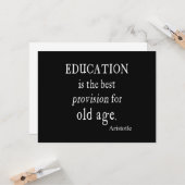 ヴィンテージのアリストテレスの教育の最も最高のな準備の老齢期 カード (正面/裏面インサイチュ)