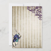 ヴィンテージのアリス結婚は 招待状 (裏面)