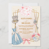 ヴィンテージのアリス結婚は 招待状 (正面)