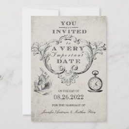 ヴィンテージのアリス結婚は 招待状