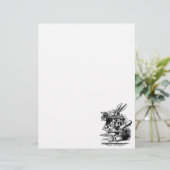 ヴィンテージのアリス、ワンダーランド白うさぎヘラルド (スタンド正面)