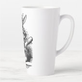 ヴィンテージのアリス、ワンダーランド白うさぎヘラルド カフェラテマグ (右)