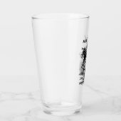 ヴィンテージのアリス、ワンダーランド白うさぎヘラルド タンブラーグラス (右)