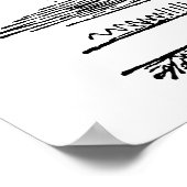 ヴィンテージのアリス、ワンダーランド白うさぎヘラルド ポスター (角)